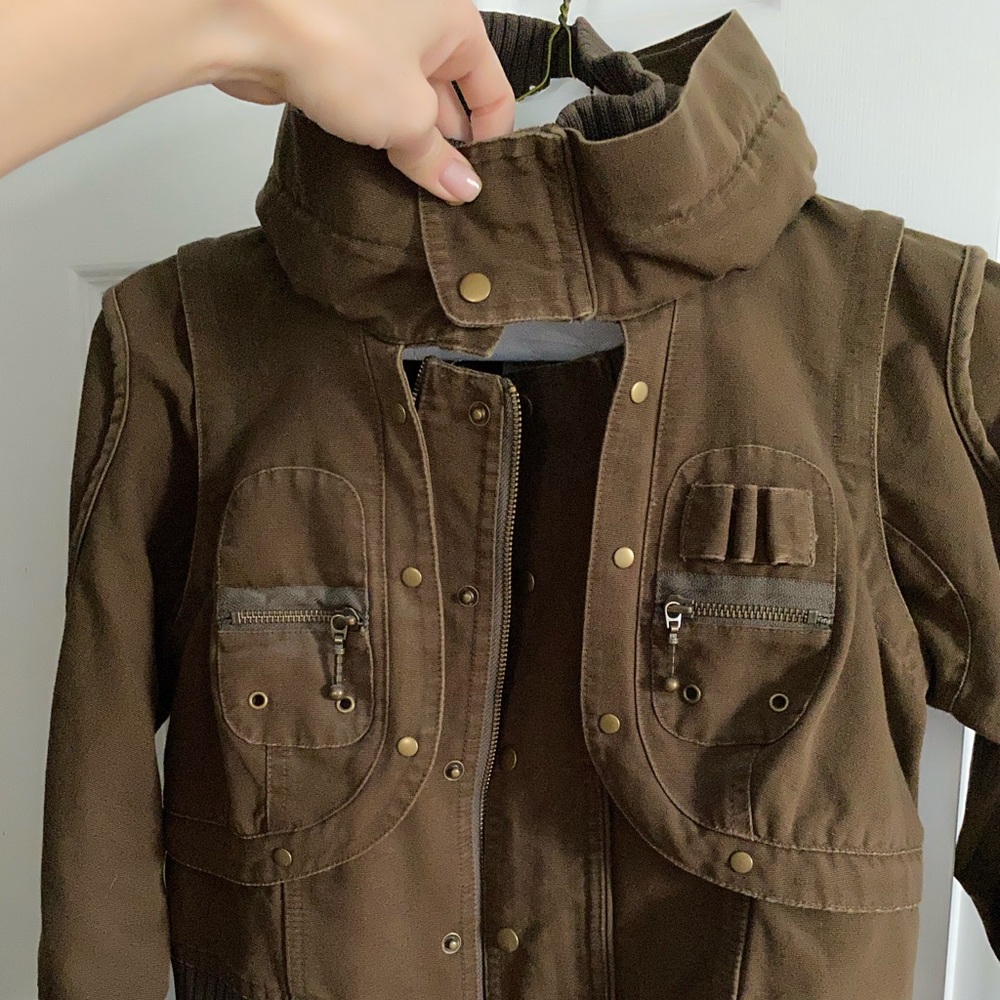 LondonJean | Size:S | Cropped Chino MilitaryJacket